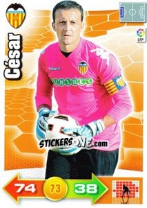 Sticker César Sanchez - Liga BBVA 2010-2011. Adrenalyn XL n. 307 - Panini