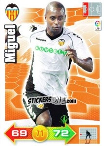 Sticker Miguel - Liga BBVA 2010-2011. Adrenalyn XL n. 308 - Panini