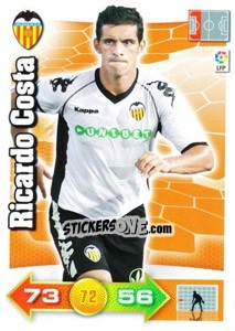 Sticker Ricardo Costa - Liga BBVA 2010-2011. Adrenalyn XL n. 312 - Panini