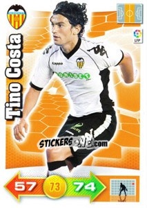 Figurina Tino Costa - Liga BBVA 2010-2011. Adrenalyn XL - Panini