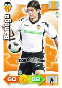 Sticker Banega - Liga BBVA 2010-2011. Adrenalyn XL n. 317 - Panini