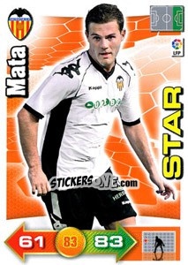 Sticker Mata - Liga BBVA 2010-2011. Adrenalyn XL n. 321 - Panini