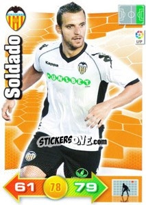 Sticker Soldado - Liga BBVA 2010-2011. Adrenalyn XL n. 322 - Panini