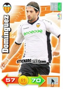 Sticker Alejandro Domínguez - Liga BBVA 2010-2011. Adrenalyn XL n. 324 - Panini