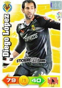 Cromo Diego López - Liga BBVA 2010-2011. Adrenalyn XL - Panini