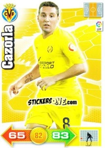Sticker Cazorla - Liga BBVA 2010-2011. Adrenalyn XL - Panini