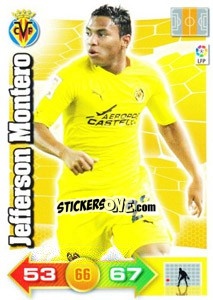 Sticker Jefferson Montero - Liga BBVA 2010-2011. Adrenalyn XL - Panini