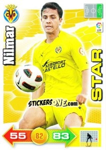 Sticker Nilmar - Liga BBVA 2010-2011. Adrenalyn XL n. 341 - Panini