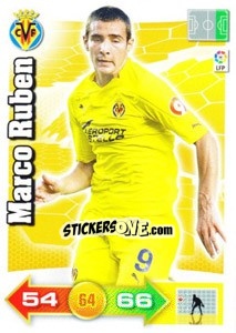 Sticker Marco Ruben - Liga BBVA 2010-2011. Adrenalyn XL n. 342 - Panini