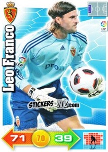 Sticker Leo Franco - Liga BBVA 2010-2011. Adrenalyn XL n. 343 - Panini