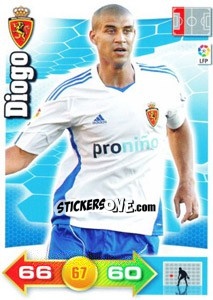 Cromo Diogo - Liga BBVA 2010-2011. Adrenalyn XL n. 344 - Panini