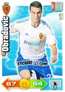 Sticker Obradovic - Liga BBVA 2010-2011. Adrenalyn XL - Panini