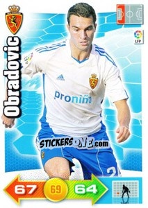 Sticker Obradovic - Liga BBVA 2010-2011. Adrenalyn XL n. 349 - Panini