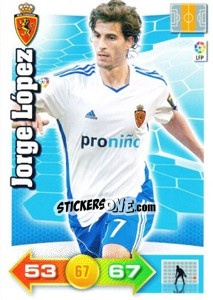 Figurina Jorge López - Liga BBVA 2010-2011. Adrenalyn XL n. 354 - Panini