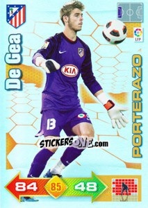Sticker De Gea - Liga BBVA 2010-2011. Adrenalyn XL n. 363 - Panini