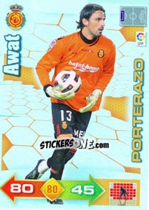 Sticker Awat - Liga BBVA 2010-2011. Adrenalyn XL n. 365 - Panini