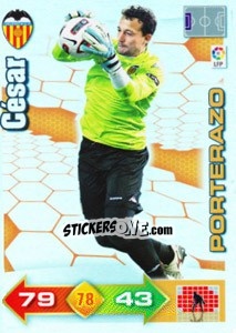 Sticker César Sanchez - Liga BBVA 2010-2011. Adrenalyn XL n. 368 - Panini