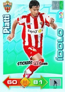 Sticker Piatti - Liga BBVA 2010-2011. Adrenalyn XL n. 371 - Panini