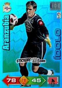 Sticker Aranzubia - Liga BBVA 2010-2011. Adrenalyn XL n. 378 - Panini