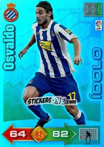 Cromo Pablo Osvaldo - Liga BBVA 2010-2011. Adrenalyn XL - Panini