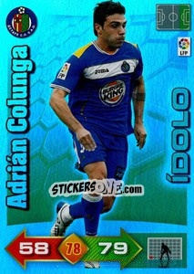 Sticker Adrián Colunga - Liga BBVA 2010-2011. Adrenalyn XL n. 383 - Panini