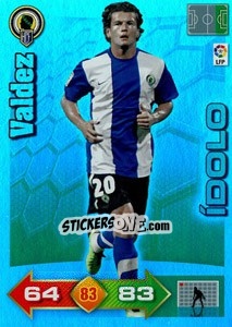 Sticker Nelson Valdez - Liga BBVA 2010-2011. Adrenalyn XL n. 385 - Panini