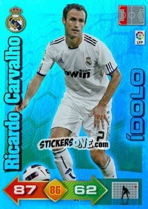 Sticker Ricardo Carvalho - Liga BBVA 2010-2011. Adrenalyn XL n. 388 - Panini
