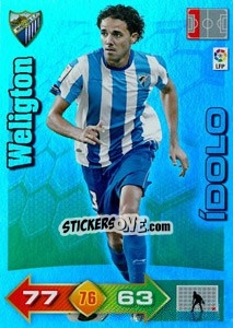 Sticker Weligton - Liga BBVA 2010-2011. Adrenalyn XL n. 390 - Panini