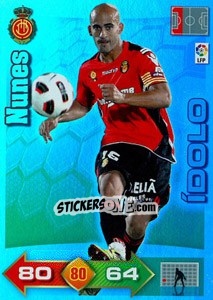 Figurina Nunes - Liga BBVA 2010-2011. Adrenalyn XL - Panini