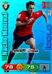 Sticker Nacho Monreal - Liga BBVA 2010-2011. Adrenalyn XL n. 394 - Panini