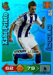 Cromo Xabi Prieto - Liga BBVA 2010-2011. Adrenalyn XL n. 398 - Panini