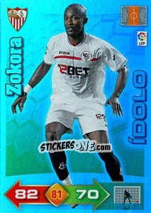 Sticker Zokora - Liga BBVA 2010-2011. Adrenalyn XL - Panini