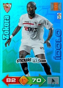 Sticker Zokora - Liga BBVA 2010-2011. Adrenalyn XL n. 400 - Panini