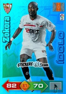 Cromo Zokora - Liga BBVA 2010-2011. Adrenalyn XL - Panini