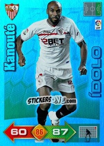 Sticker Kanouté - Liga BBVA 2010-2011. Adrenalyn XL n. 401 - Panini