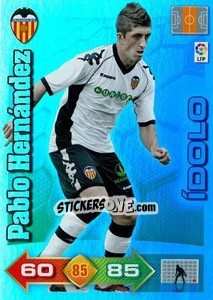 Cromo Pablo Hernández - Liga BBVA 2010-2011. Adrenalyn XL - Panini