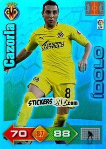 Sticker Cazorla - Liga BBVA 2010-2011. Adrenalyn XL n. 406 - Panini