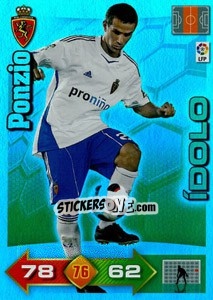 Sticker Ponzio - Liga BBVA 2010-2011. Adrenalyn XL - Panini