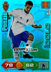 Cromo Ponzio - Liga BBVA 2010-2011. Adrenalyn XL n. 408 - Panini