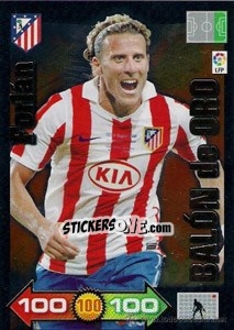 Sticker Forlán - Liga BBVA 2010-2011. Adrenalyn XL n. 426 - Panini