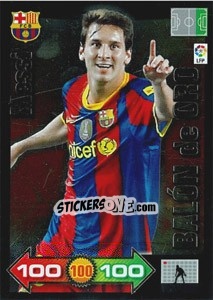 Sticker Messi - Liga BBVA 2010-2011. Adrenalyn XL n. 427 - Panini