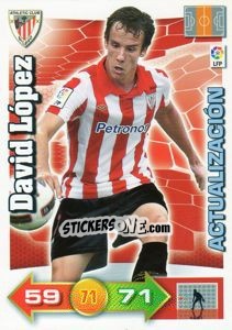 Sticker David López - Liga BBVA 2010-2011. Adrenalyn XL - Panini