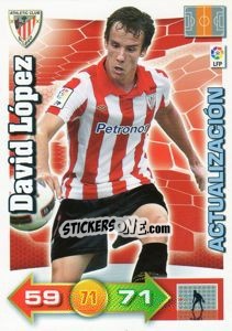 Figurina David López - Liga BBVA 2010-2011. Adrenalyn XL - Panini