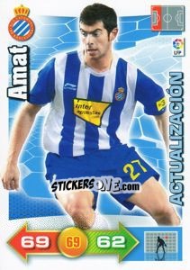 Sticker Amat - Liga BBVA 2010-2011. Adrenalyn XL n. 431 - Panini