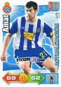 Figurina Amat - Liga BBVA 2010-2011. Adrenalyn XL - Panini