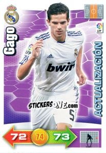 Cromo Gago - Liga BBVA 2010-2011. Adrenalyn XL - Panini