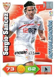 Sticker Sergio Sánchez - Liga BBVA 2010-2011. Adrenalyn XL n. 437 - Panini
