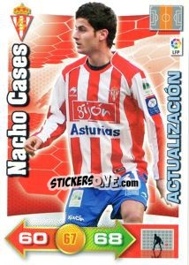 Sticker Nacho Cases - Liga BBVA 2010-2011. Adrenalyn XL n. 439 - Panini