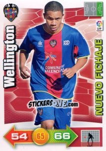 Cromo Wellington - Liga BBVA 2010-2011. Adrenalyn XL n. 453 - Panini