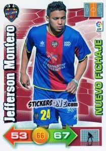 Sticker Jefferson Montero - Liga BBVA 2010-2011. Adrenalyn XL n. 454 - Panini